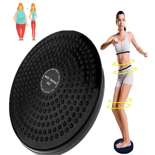 Twisting waist fitness disk for shaping belly and improving core balance. GetSet
