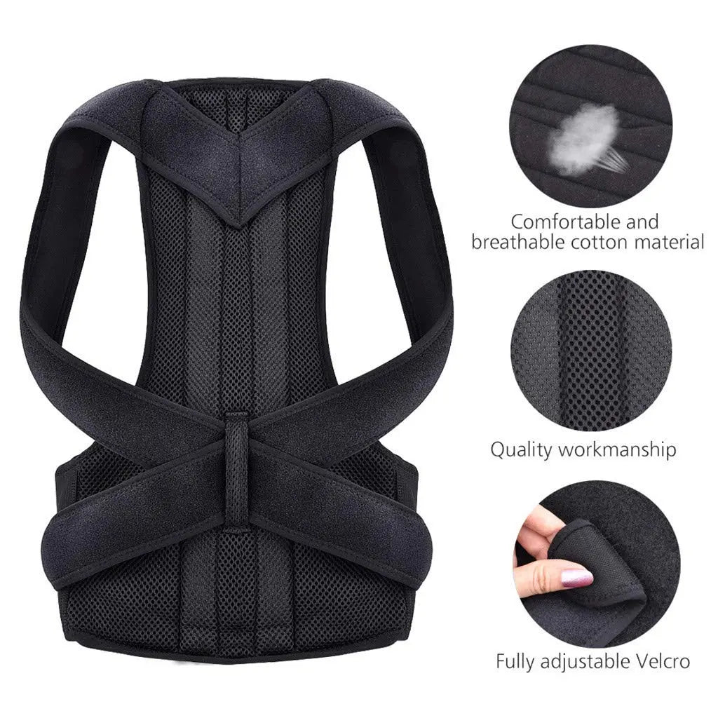 Body Posture Corrector Belt – Adjustable back and shoulder support for posture and pain relief. GetSet