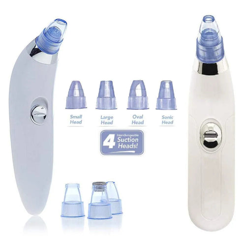 Derma Suction Blackhead Remover – 4-in-1 device for acne, pores, and blackhead cleaning.