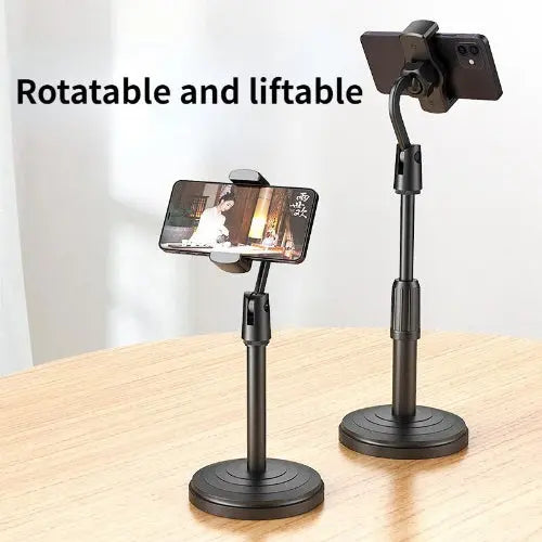 Mobile Phone Stand – Retractable desk holder for phones, ideal for live broadcasts and use. GetSet