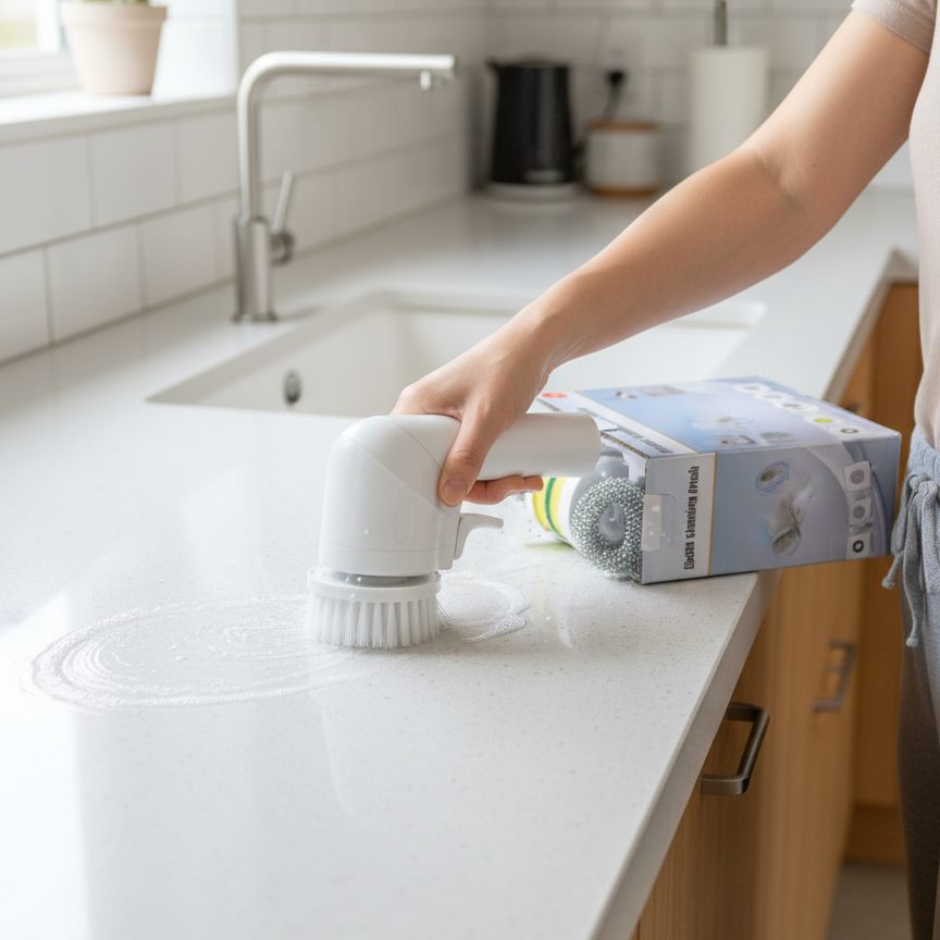 360° Electric Cleaning Brush With Multi-Attachments For Fast & Efficient Home Cleaning GetSet