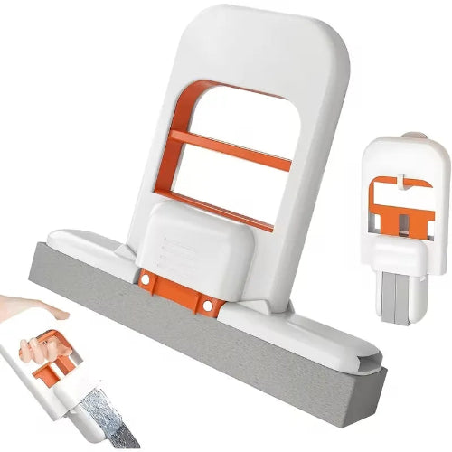 Foldable Desktop Mop – One-Hand Press Self-Wringing Cleaning Tool GetSet