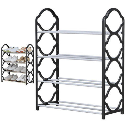 Foldable Shoe Rack – Multi-layer organizer for space-saving, durable home shoe storage.