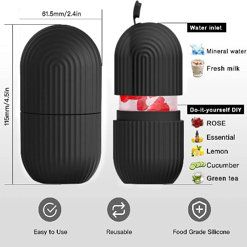 Silicone Ice Roller – Facial massage tool to reduce puffiness, tighten skin, and boost glow. (Random color)