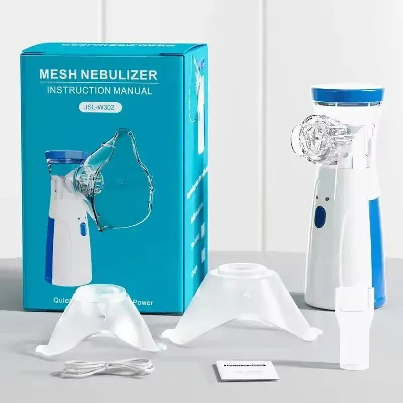 Mesh Portable Nebulizer – Mini Inhaler with Mask for Kids & Adults GetSet